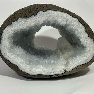 Last Chance! CLOSET CLOSING SALE! Self standing Geode with dogtooth calcite